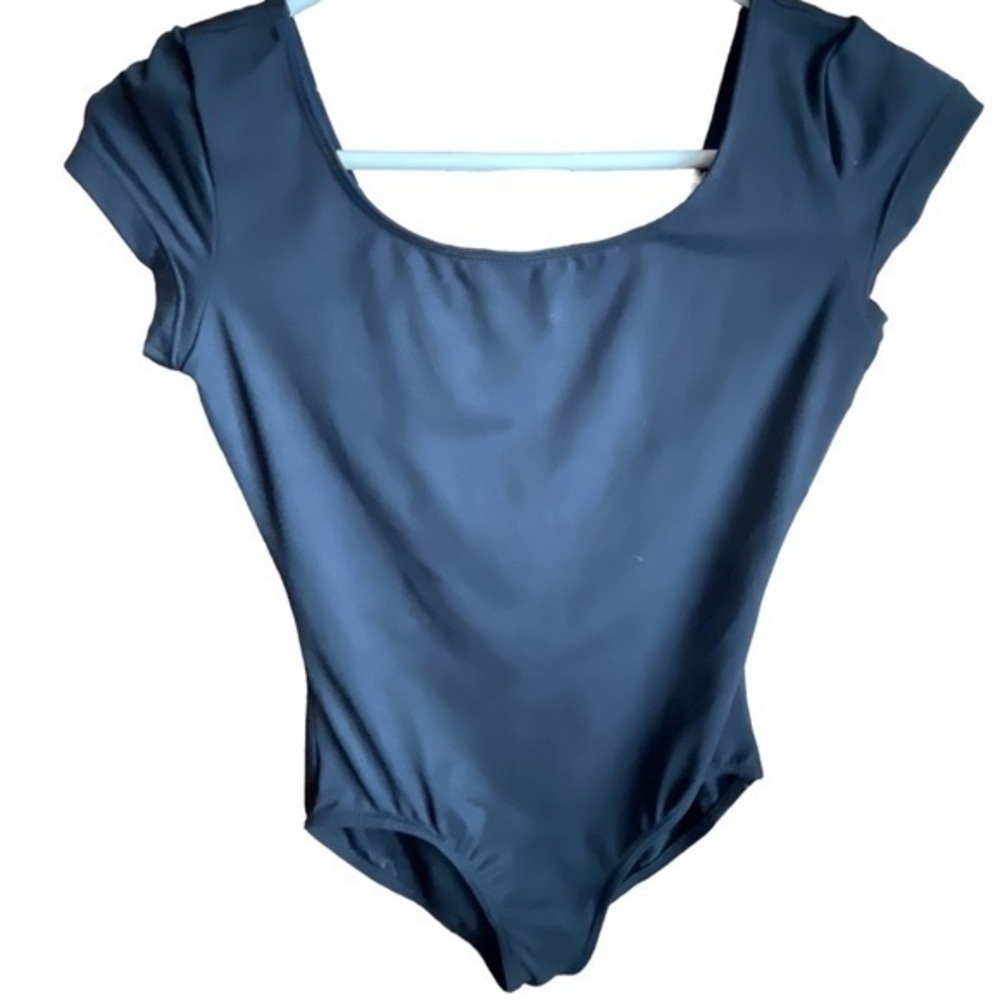 Women's Ballet BLOCH Dance Black Bodysuit Size Med GUC #7660